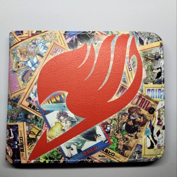 New Japan Anime Fairy Tail Logo One Size Leather Purse Cosplay Wallet - Picture 1 of 3